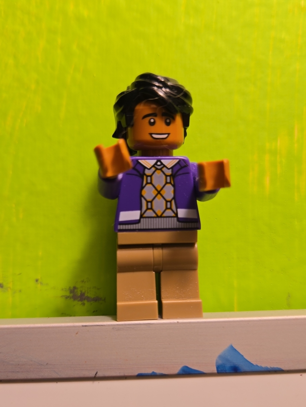 Raj Minifigure From Big Bang Theory Lego Set, Retired